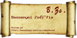 Bessenyei Zsófia névjegykártya